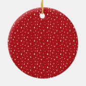 kerstbomen en Snowflakes Keramisch Ornament (Achterkant)