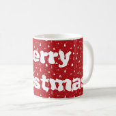 kerstbomen en Snowflakes Koffiekoffie-Mok Koffiemok (Voorkant rechts)