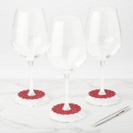 kerstbomen en Snowflakes Labels van glas