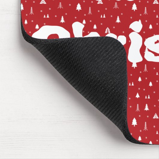 Kerstbomen en Snowflakes Mousepad Muismat (Hoek)