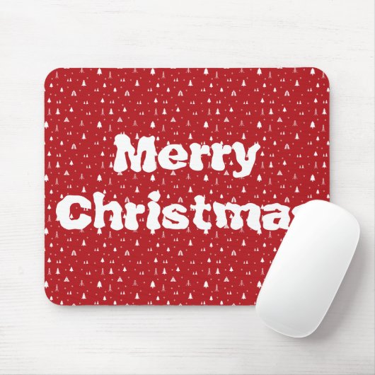 Kerstbomen en Snowflakes Mousepad Muismat (Met muis)