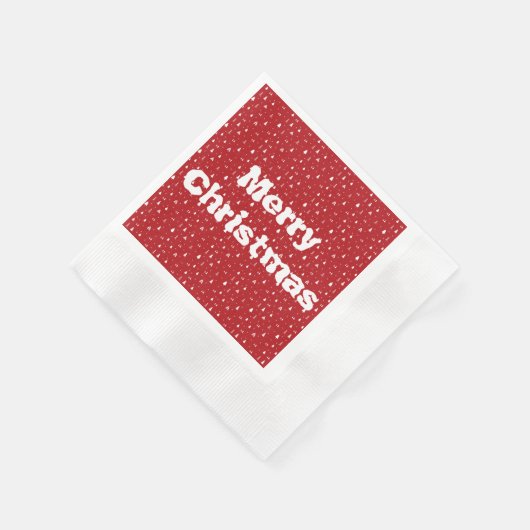 kerstbomen en snowflakes papier luiers servet (Hoek)