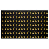 Kerstbomen en Snowflakes Pattern Gold ID863 Stof (Fat Quarter)
