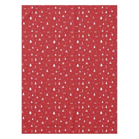 kerstbomen en Snowflakes Tafelkleed (Voorkant)