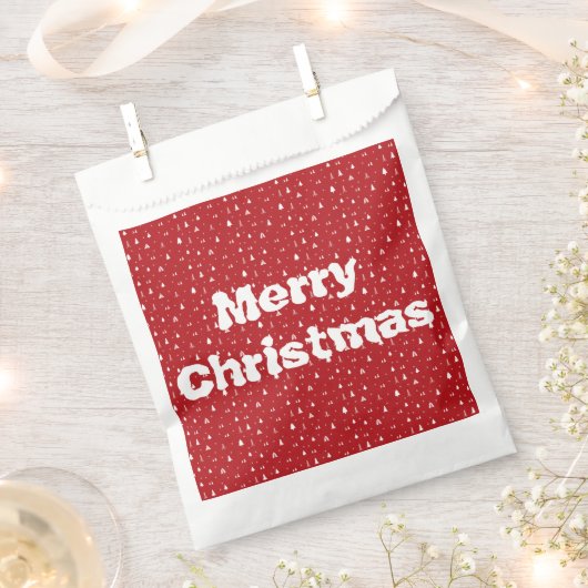 kerstbomen en Snowflakes voor kersttassen Bedankzakje (Geknipt)