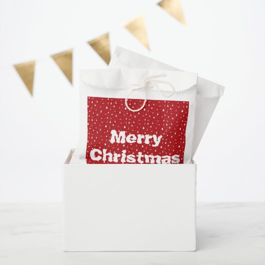 kerstbomen en Snowflakes voor kersttassen Bedankzakje (Feest)