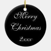 kerstbomen en snowschilfers keramisch ornament (Achterkant)