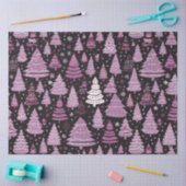 Kerstbomen en sterren Paarse witte kerst Tissuepapier (Craft)