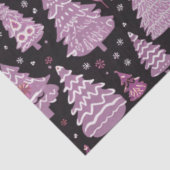 Kerstbomen en sterren Paarse witte kerst Tissuepapier (Detail)