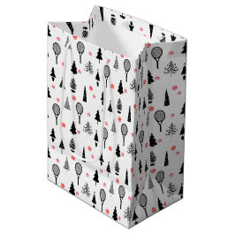 🎄 kerstbomen en 🎾 tennisrackets medium cadeauzakje