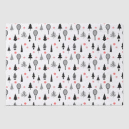 🎄 kerstbomen en 🎾 tennisrackets tissuepapier