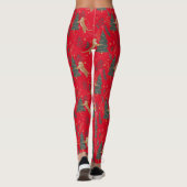 kerstbomen en tijgers leggings (Achterkant)