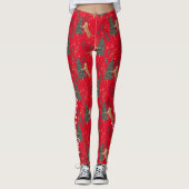 kerstbomen en tijgers leggings (Voorkant)
