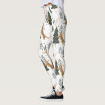 kerstbomen en tijgers leggings<br><div class="desc">Dit kleurrijke kerstboompatroon met cartoon-stijl met een aanpasbare achtergrond geeft u de optie om de achtergrondkleuren te wijzigen. Kerstmis, bomen, kerstdieren en andere kerstsymbolen.</div>