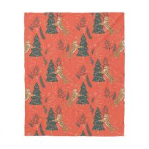 kerstbomen en tijgers, patroon, aangepaste achterg