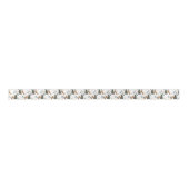 kerstbomen en tijgers, patroon, aangepaste achterg satijnen lint (Voorkant)