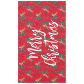 kerstbomen en tijgers, patroon, aangepaste achterg tafelkleed (Voorkant)