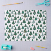 Kerstbomen en versieringen Witte Kerst Tissuepapier (Craft)