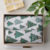 Kerstbomen en versieringen Witte Kerst Tissuepapier (Geschenk)