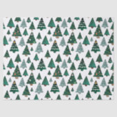 Kerstbomen en versieringen Witte Kerst Tissuepapier (Voorkant)