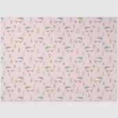 Kerstbomen en voertuigen beige kerst tissuepapier (Voorkant)