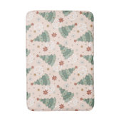 Kerstbomen en Vredestekenen Patroon Badmat (Voorkant Verticaal)