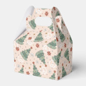 Kerstbomen en Vredestekenen Patroon Bedankdoosjes (Achterkant)