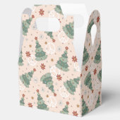 Kerstbomen en Vredestekenen Patroon Bedankdoosjes (Geopend)