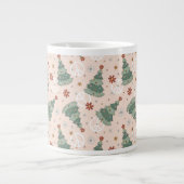 Kerstbomen en Vredestekenen Patroon Grote Koffiekop (Voorkant)