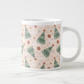Kerstbomen en Vredestekenen Patroon Grote Koffiekop (Rechts)