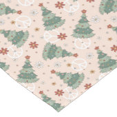 Kerstbomen en Vredestekenen Patroon Korte Tafelloper (Hoek)