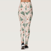 Kerstbomen en Vredestekenen Patroon Leggings (Achterkant)