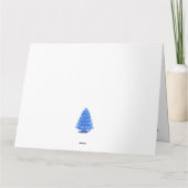 Kerstbomen & Familie van Pinguïns die Plezier hebb Kaart (Achterkant)