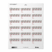 kerstbomen feestdag cadeaubonlabels voor Labels (Full Sheet)