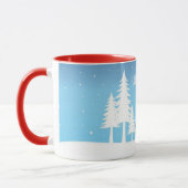 Kerstbomen, Feestdagen 11 oz, tweetone Mok (Links)