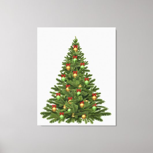 Kerstbomen, Feestdagen kerstkerstkerstkerstmis Canvas Afdruk (Voorkant)