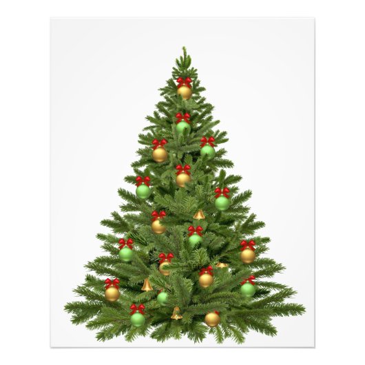 Kerstbomen, Feestdagen kerstkerstkerstkerstmis Foto Afdruk (Voorkant)