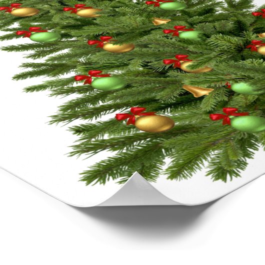 Kerstbomen, Feestdagen kerstkerstkerstkerstmis Poster (Hoek)