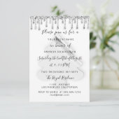 Kerstbomen Feestdagen Witte grijze zilver Kaart (Staand voorkant)