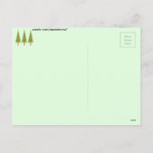 kerstbomen feestdagenkaart (Achterkant)