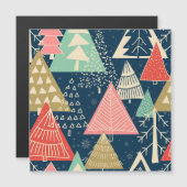 Kerstbomen feestelijke naadloze illustratie. (Voorkant / Achterkant)