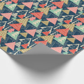 Kerstbomen feestelijke naadloze illustratie. cadeaupapier (Hoek)