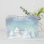 kerstbomen, feestfeest voor bedrijven kaart (Staand voorkant)