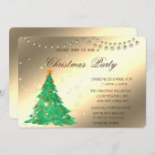 kerstbomen, feestfeest voor bedrijven kaart (Voorkant / Achterkant)