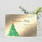 kerstbomen, feestfeest voor bedrijven kaart (Staand voorkant)