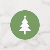 Kerstbomen Feesttafel Confetti | rood groen (Kleine voorkant)