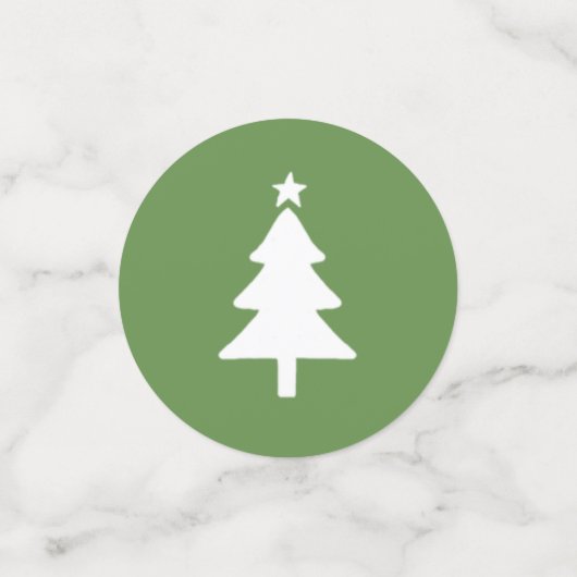 Kerstbomen Feesttafel Confetti | rood groen (Kleine voorkant)