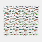 kerstbomen fleece deken (Voorkant (Horizontaal))