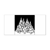Kerstbomen Folie Rubberstempel (Afrduk)