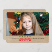 Kerstbomen Fotofeestkaart Feestdagenkaart (Voorkant / Achterkant)